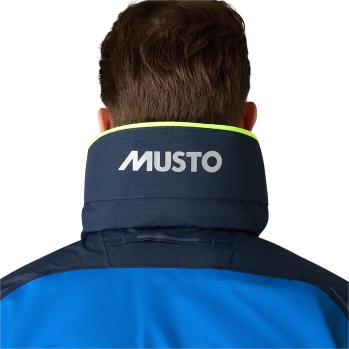 2024 Musto Hommes BR1 Channel Sailing Jacket 82399 - Aruba Blue / Navy